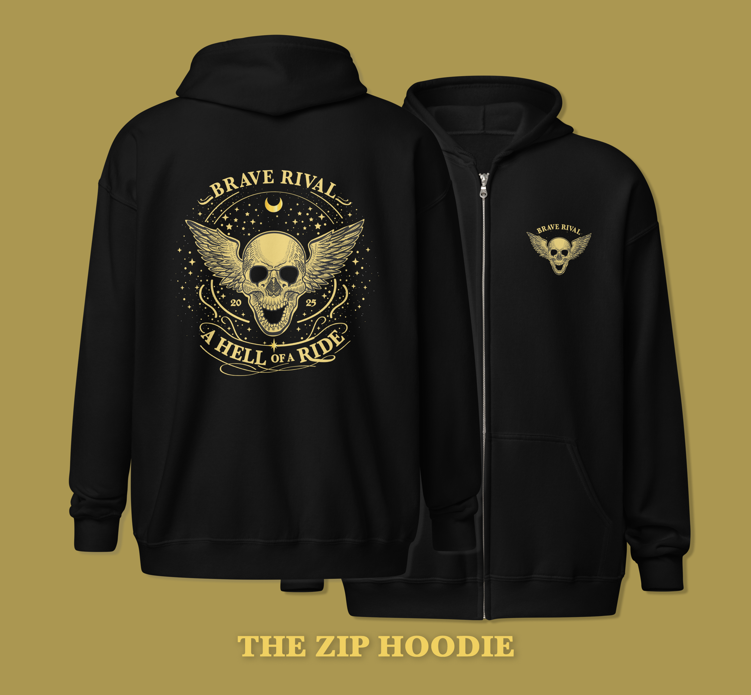 A Hell of a Ride Zip Hoodie